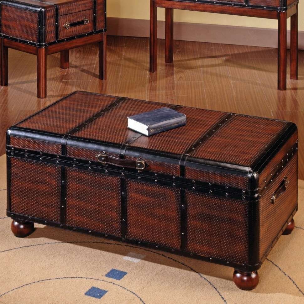 Coffee Tables : Gallery Of Best Trunk Coffee Table For Having Time Intended For Most Up To Date Storage Trunk Coffee Tables (View 16 of 20)