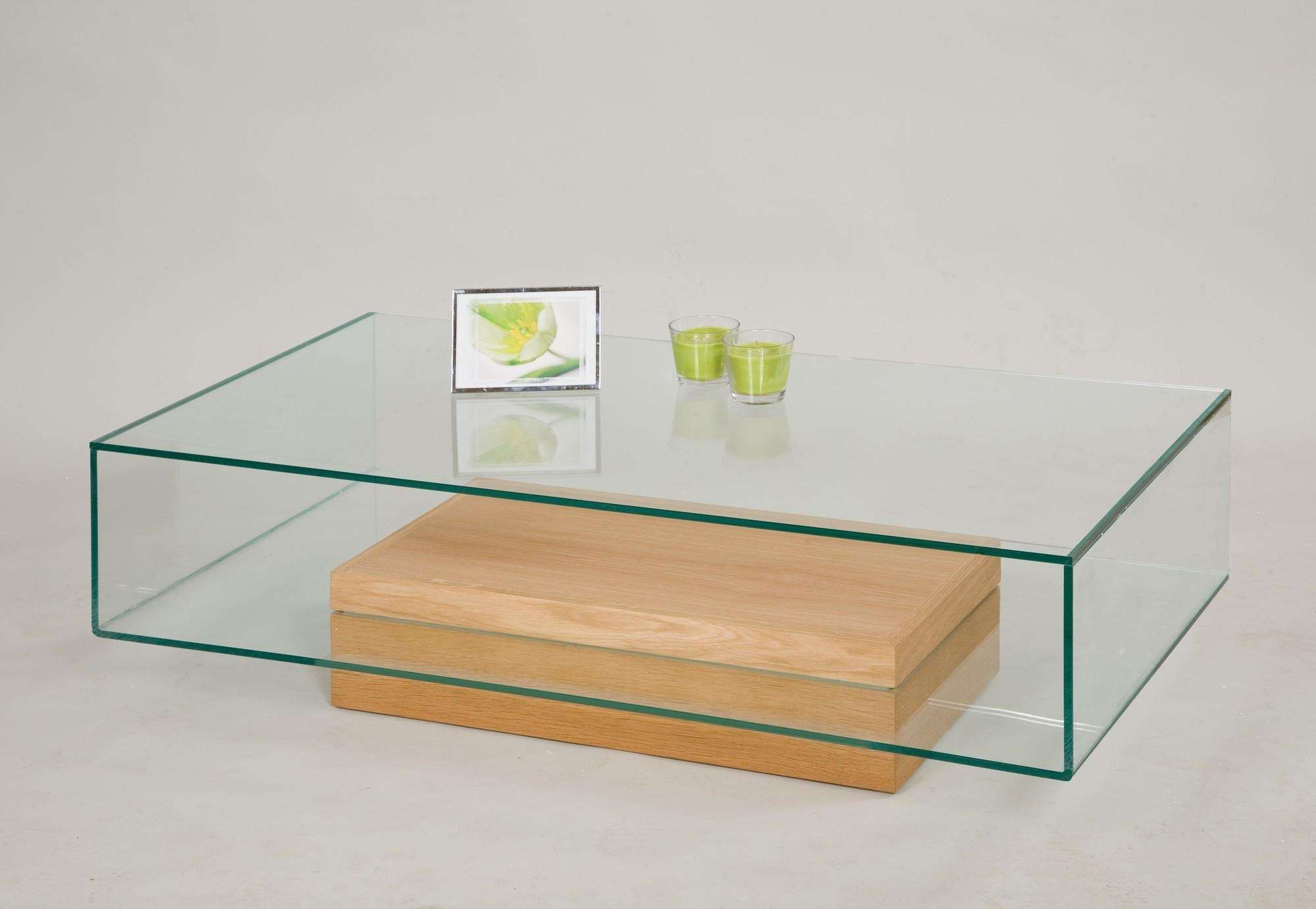 Coffee Tables : Modern Glass Top Table Coffee Tables Contemporary Within Most Recent Contemporary Oak Coffee Table (View 5 of 20)
