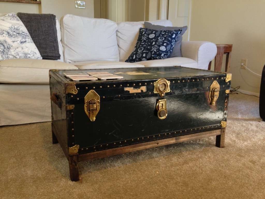 Coffee Tables : Orig Coffee Table Trunks Singapore Buy Online Regarding Most Recent Steamer Trunk Stainless Steel Coffee Tables (View 5 of 20)