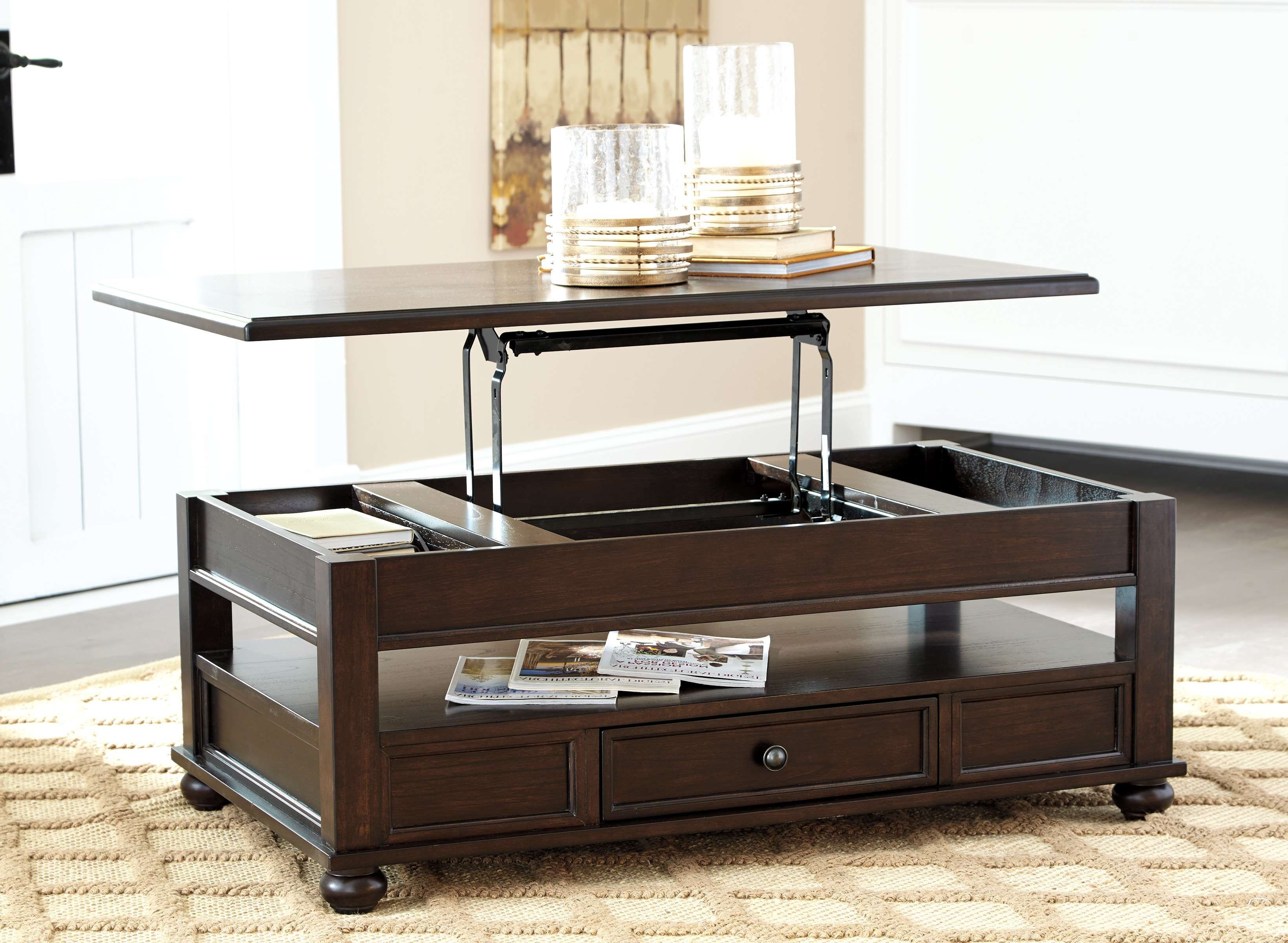Coffee Tables : Square Lift Top Table Small Coffee Carlyle With With Regard To Most Recent Raise Up Coffee Tables (Gallery 18 of 20)