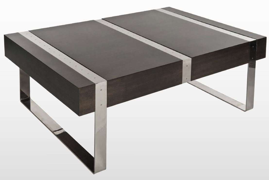 Contemporary Coffee Table / Wooden / Metal – Morton – 4 Orm For Most Up To Date Wood And Steel Coffee Table (View 13 of 20)