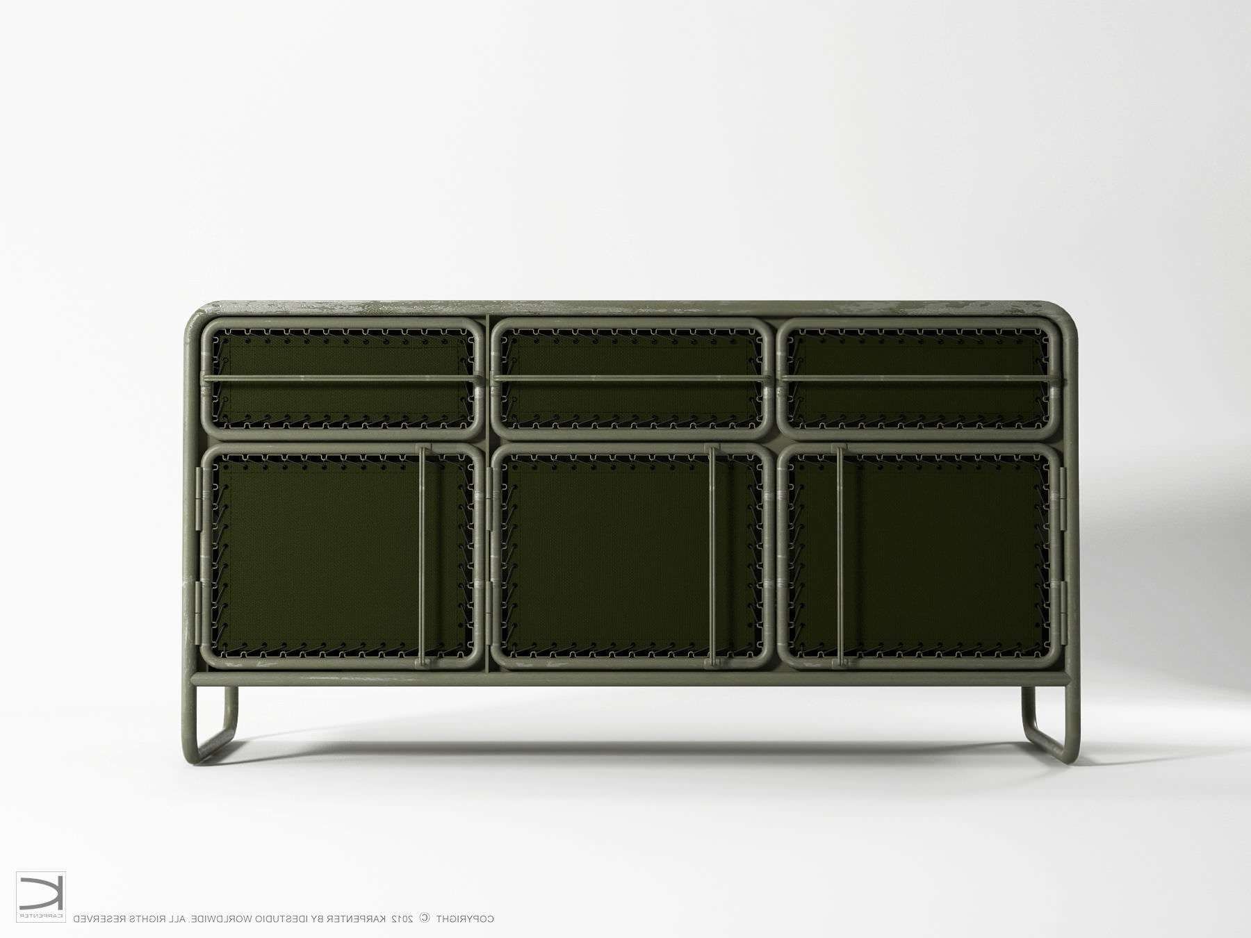Contemporary Sideboard / Metal / Recycled – Ds07 – Karpenter Throughout Metal Sideboards (View 1 of 20)