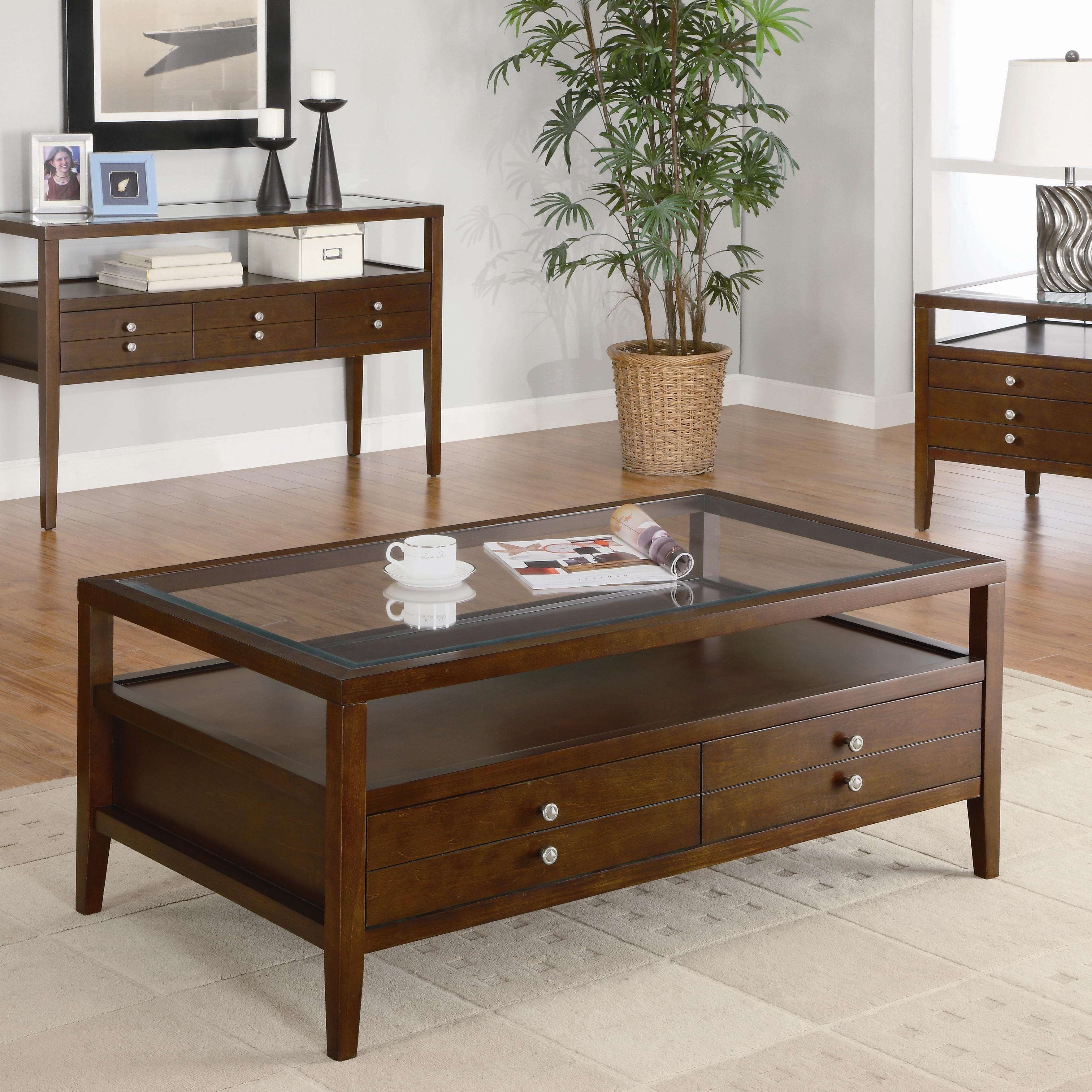 Current Dark Brown Coffee Tables In Living Room : Living Room Furniture Modern Coffee Tables And (Gallery 18 of 20)