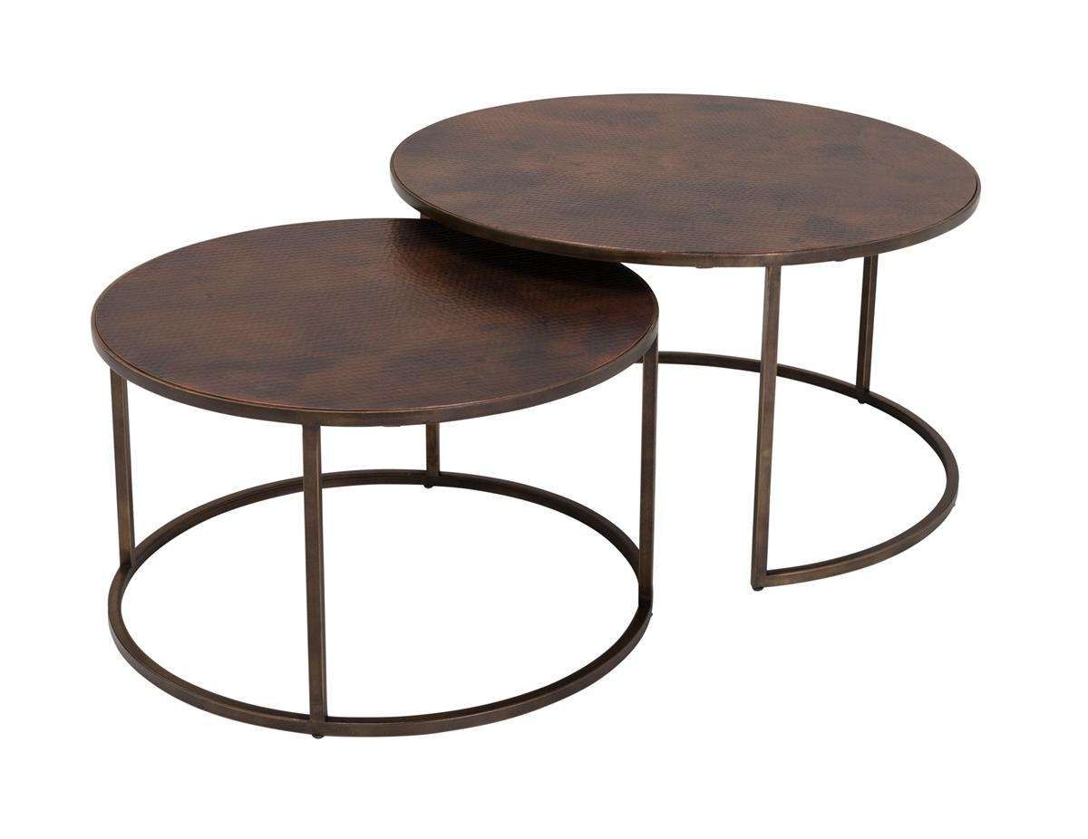 Current Stackable Coffee Tables Regarding Coffee Tables : Carrera Nesting Coffee Table Brushed Gold Tables P (View 1 of 20)