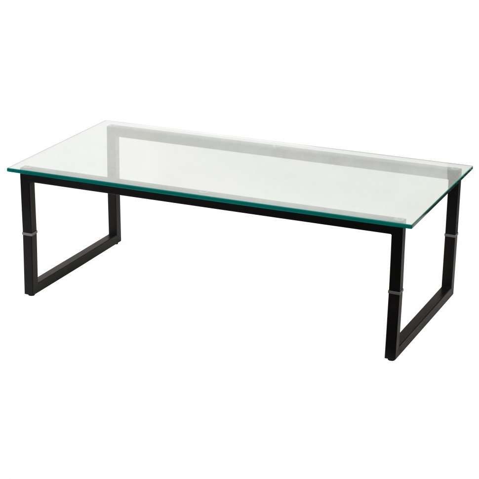 Decorations : Modern Black Glass Coffee Table With Black Stainless Throughout Famous Glass And Metal Coffee Tables (View 1 of 20)