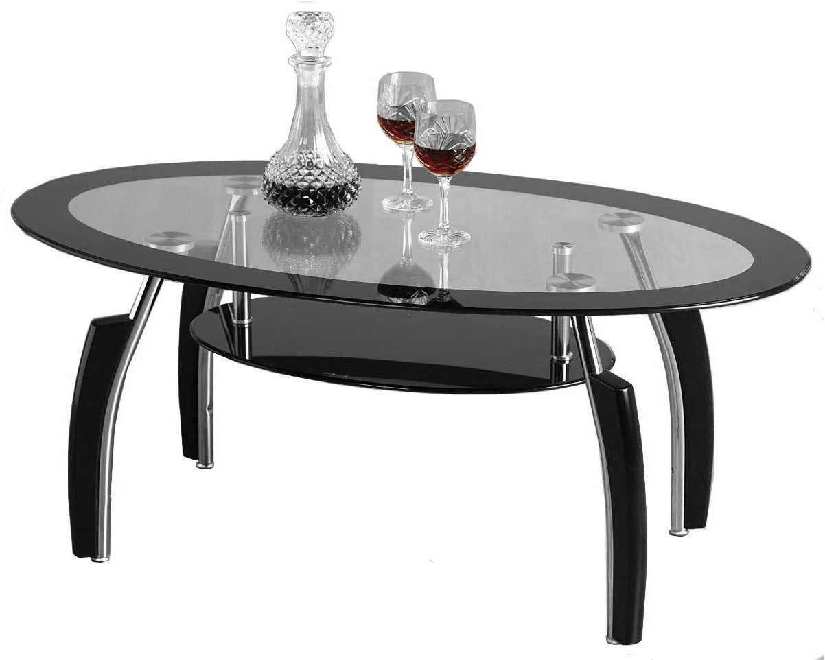 Elena Black And Clear Glass Coffee Table Pertaining To Best And Newest Elena Coffee Tables (View 1 of 20)