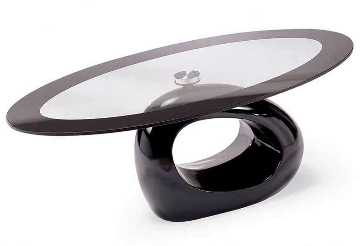 Famous Oval Black Glass Coffee Tables In Glass Coffee Tables: Exquisite Glass And Metal Coffee Table Sets (Gallery 19 of 20)