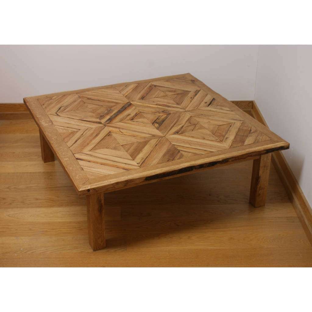Famous Reclaimed Oak Coffee Tables Pertaining To British Made Reclaimed Oak Coffee Tableoak & Iron Furniture (View 1 of 20)