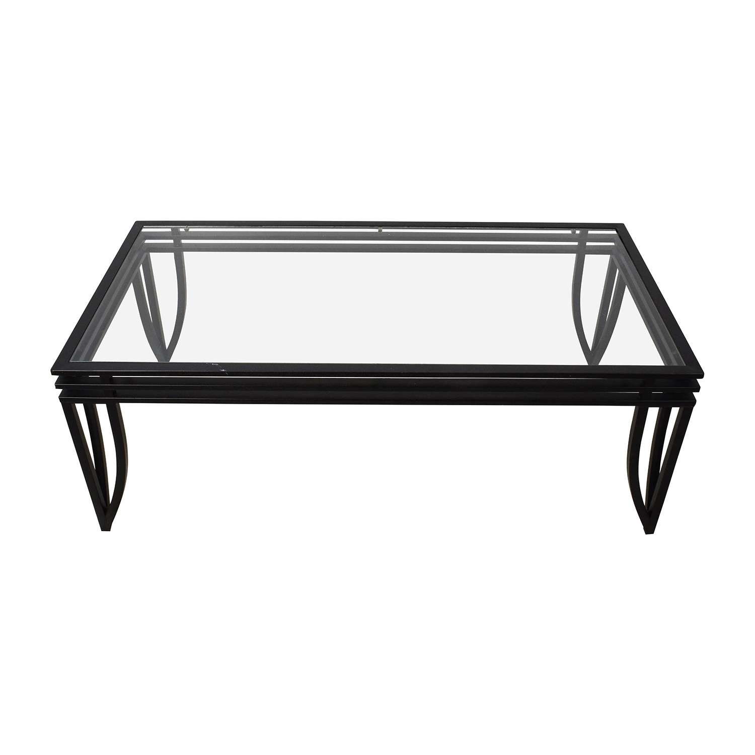 [%favorite Rectangle Glass Coffee Table Regarding 77% Off – Ashley Furniture Ashley Furniture Rectangular Glass And|77% Off – Ashley Furniture Ashley Furniture Rectangular Glass And Within Most Current Rectangle Glass Coffee Table%] (View 4 of 20)