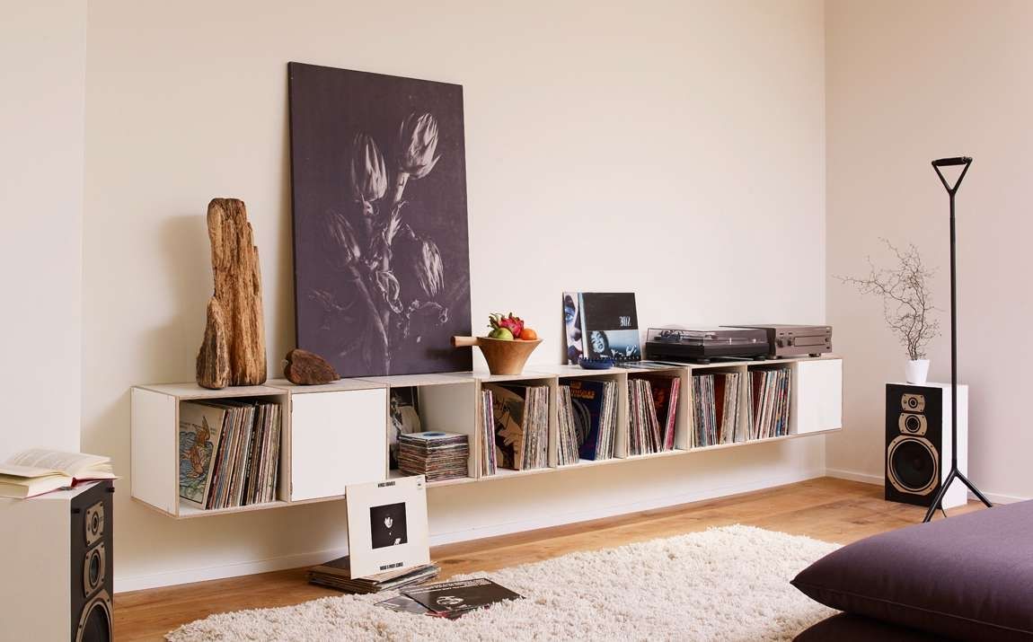 Formvielfalt Für Erweiterbare Schallplattenregale Online Throughout Zum Aufhängen Sideboards (View 18 of 20)