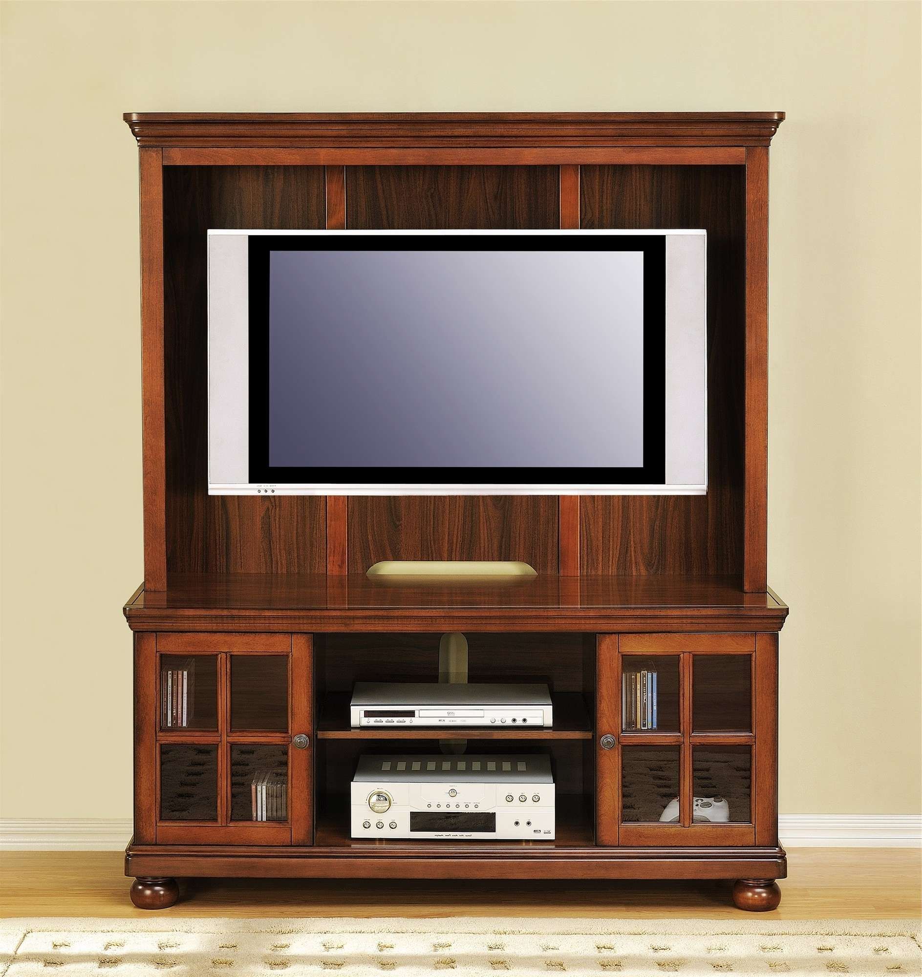 Free Ship Furnishings | 50" Flat Screen Traditional Wood Tv Stand Within Traditional Tv Cabinets (View 5 of 20)