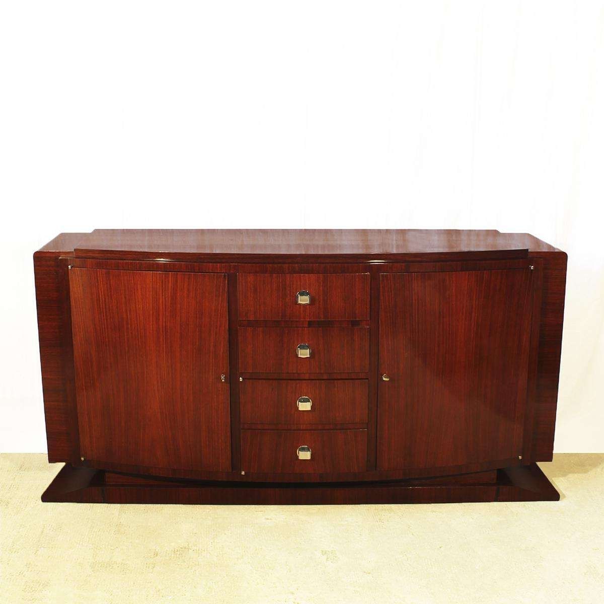 French Art Deco Mahogany & Rosewood Sideboard, 1930s For Sale At For Art Deco Sideboards (View 14 of 20)