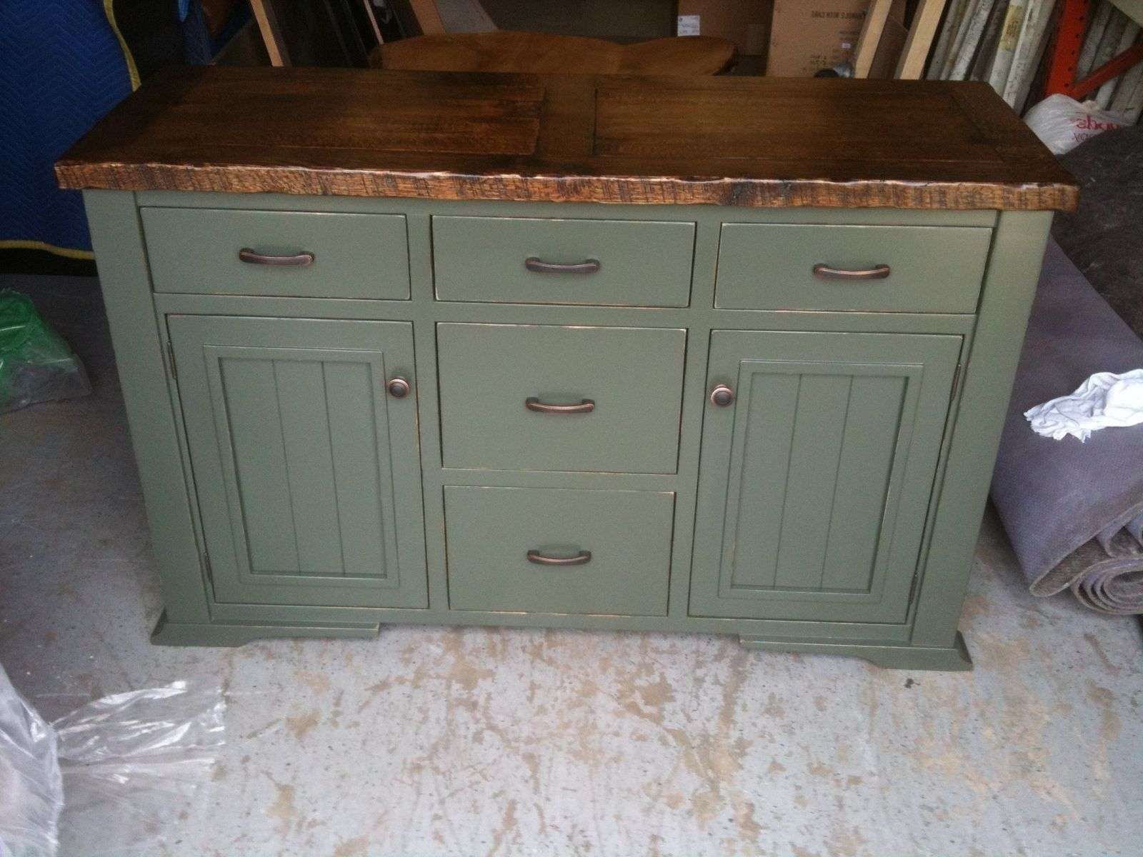 Hand Crafted Distressed, Painted Sideboardjeremy Belanger With Painted Sideboards (View 10 of 20)