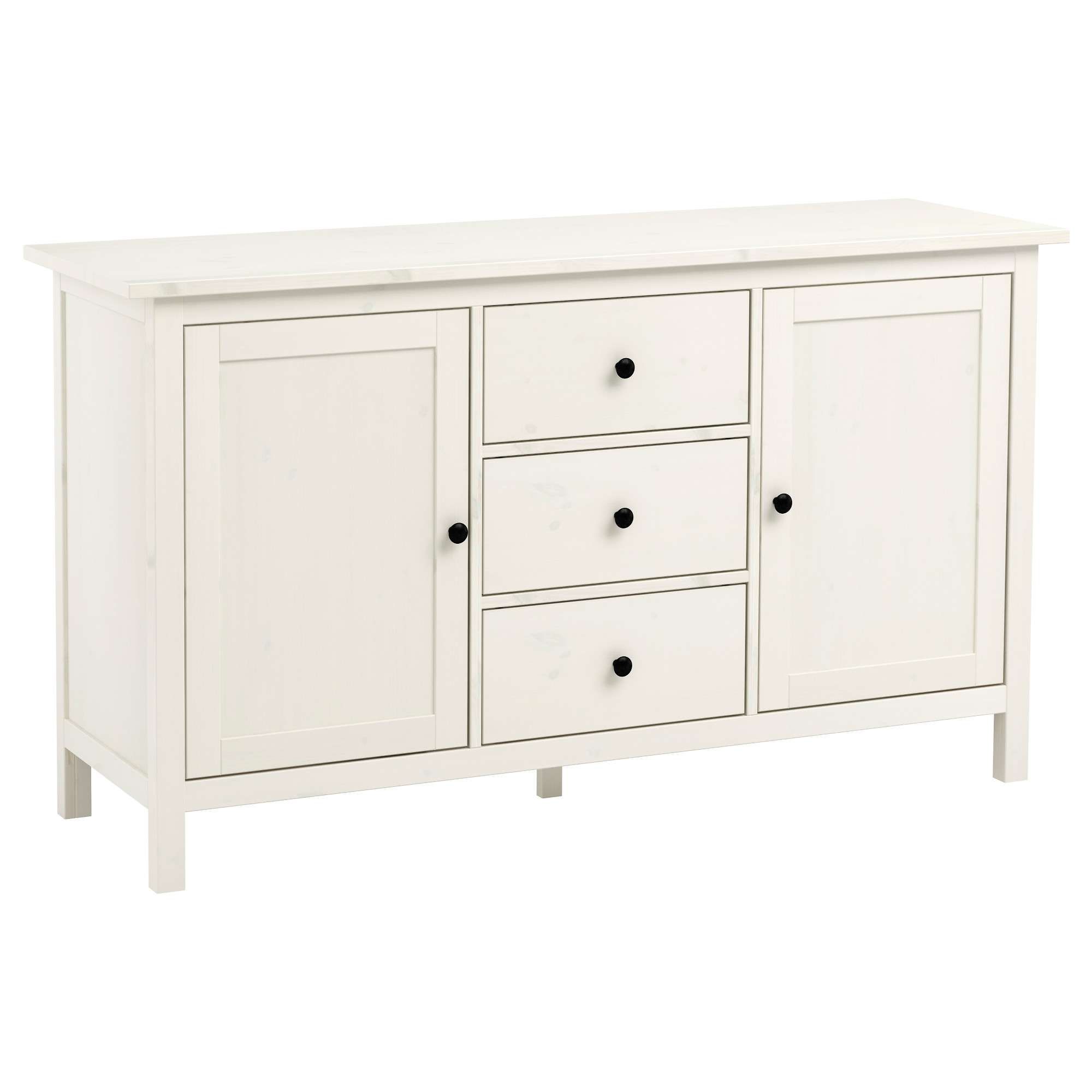 Hemnes Sideboard White Stain 157x88 Cm – Ikea In White Gloss Ikea Sideboards (View 3 of 20)