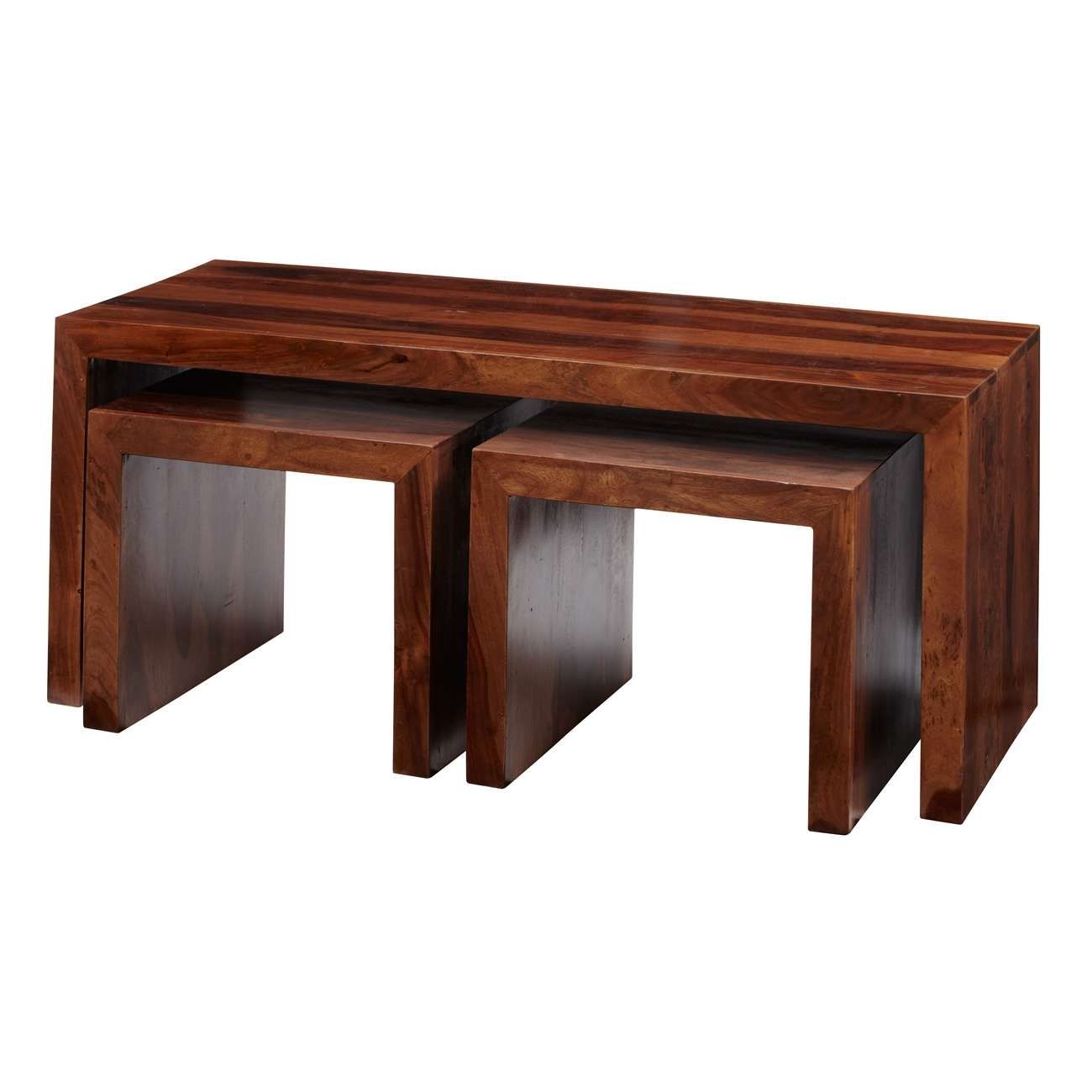 Indian Hub Cube Coffee Table Set – Next Day Delivery Indian Hub Intended For Recent Indian Coffee Tables (View 16 of 20)