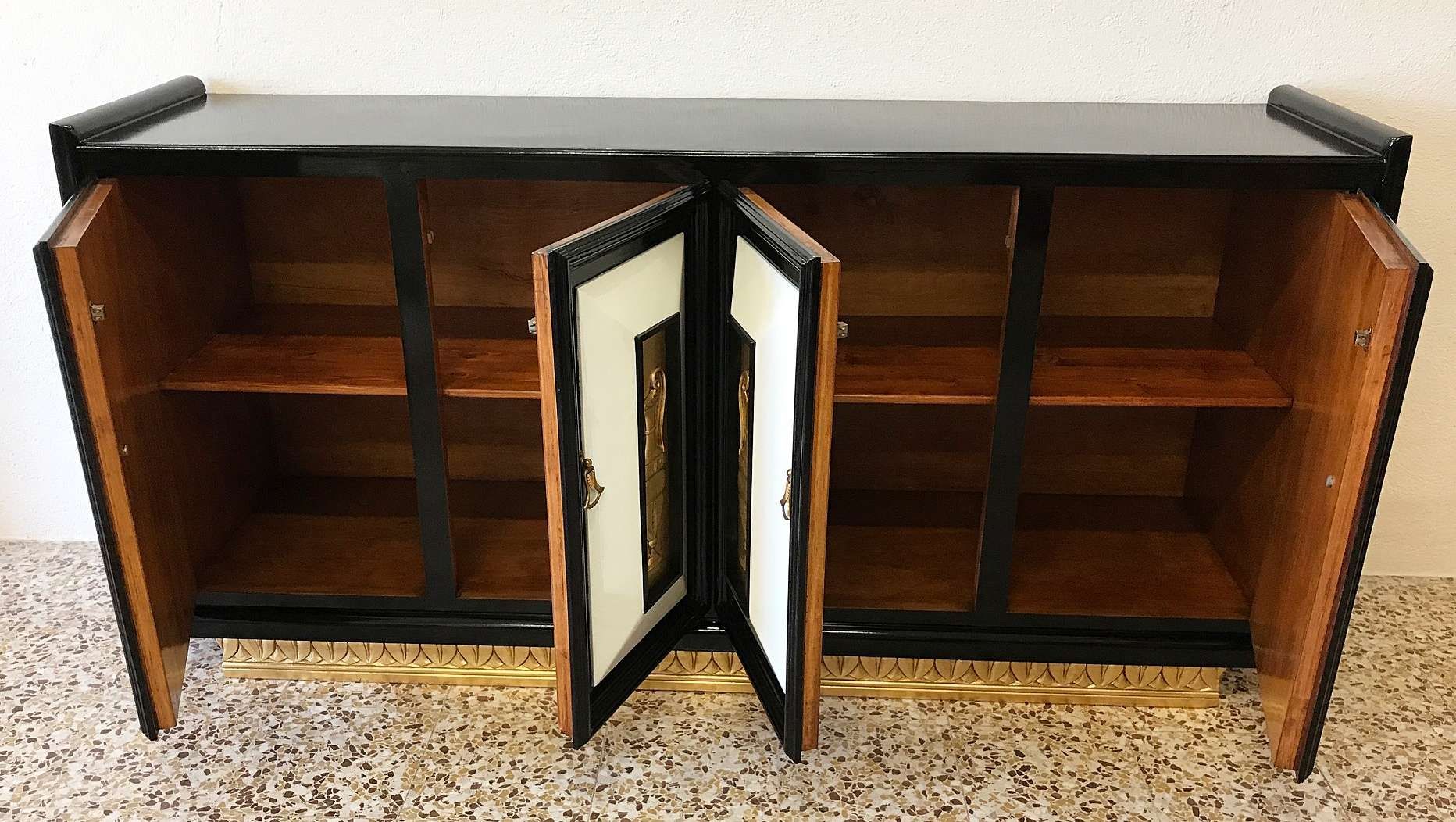 Italian Art Deco Sideboard, 1940s For Sale At Pamono With Regard To Art Deco Sideboards (View 13 of 20)