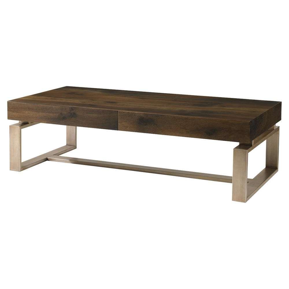 Kathy Kuo Home Pertaining To Well Known Oak Furniture Coffee Tables (View 11 of 20)