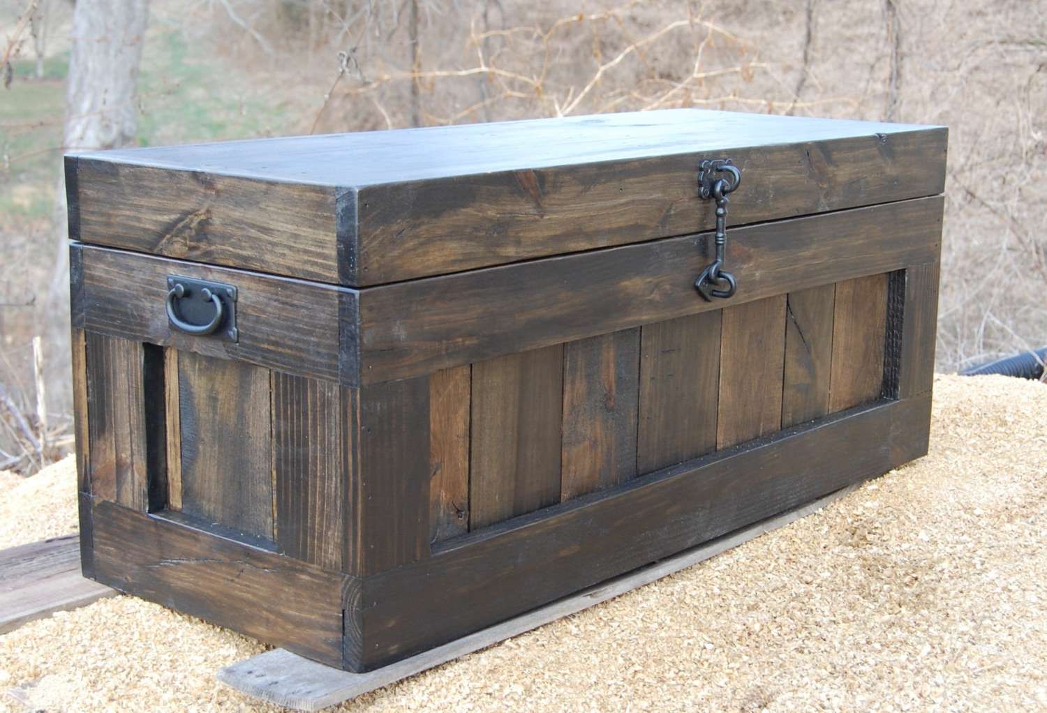 Large Hope Chest/coffee Table/ Entry/ Trunk/ Wooden Chest/ In Most Popular Old Trunks As Coffee Tables (Gallery 19 of 20)