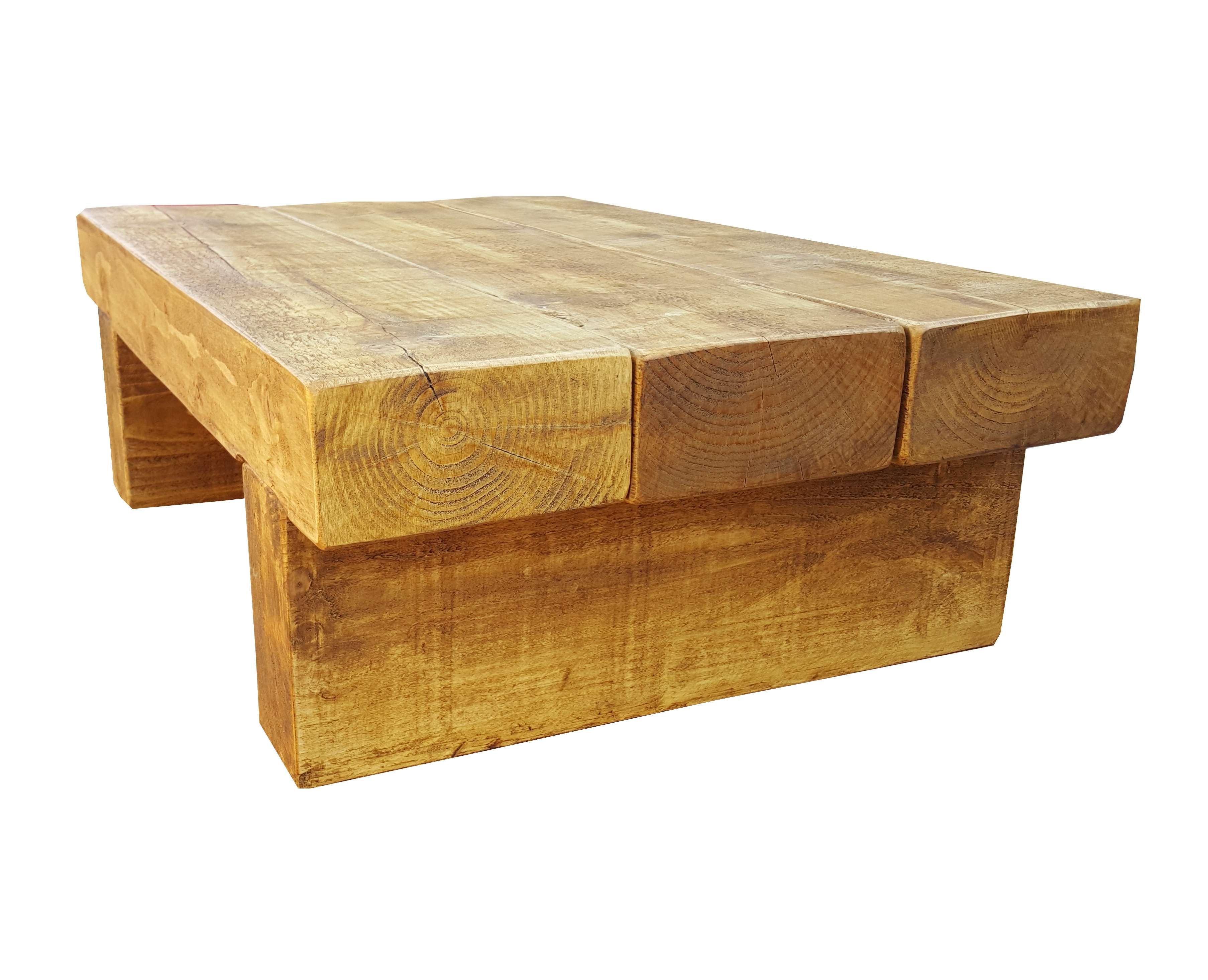Latest Chunky Rustic Coffee Tables Throughout Block Coffee Table – The Cool Wood Company (View 18 of 20)