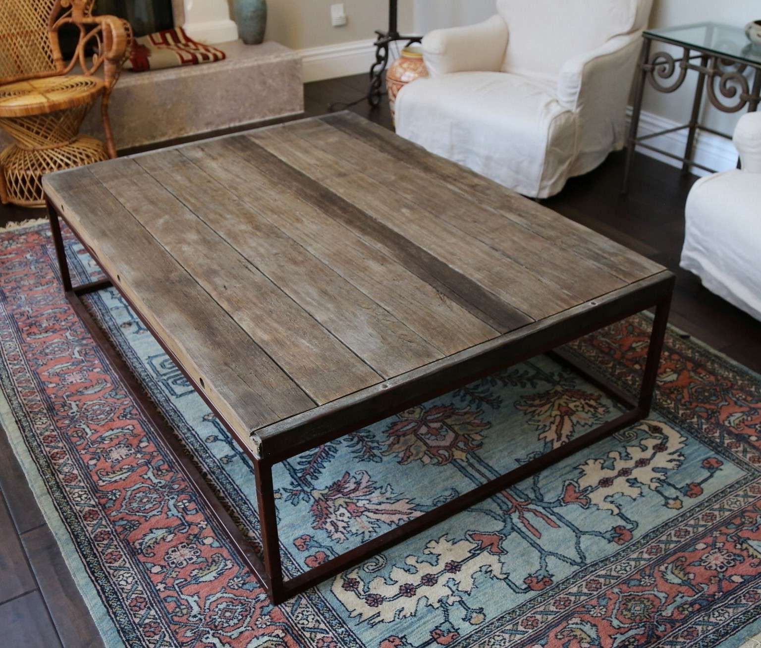 Latest Large Rustic Coffee Tables Pertaining To Furniture: Creative Rustic Coffee Table Ideas For Cool Living Room (View 11 of 20)