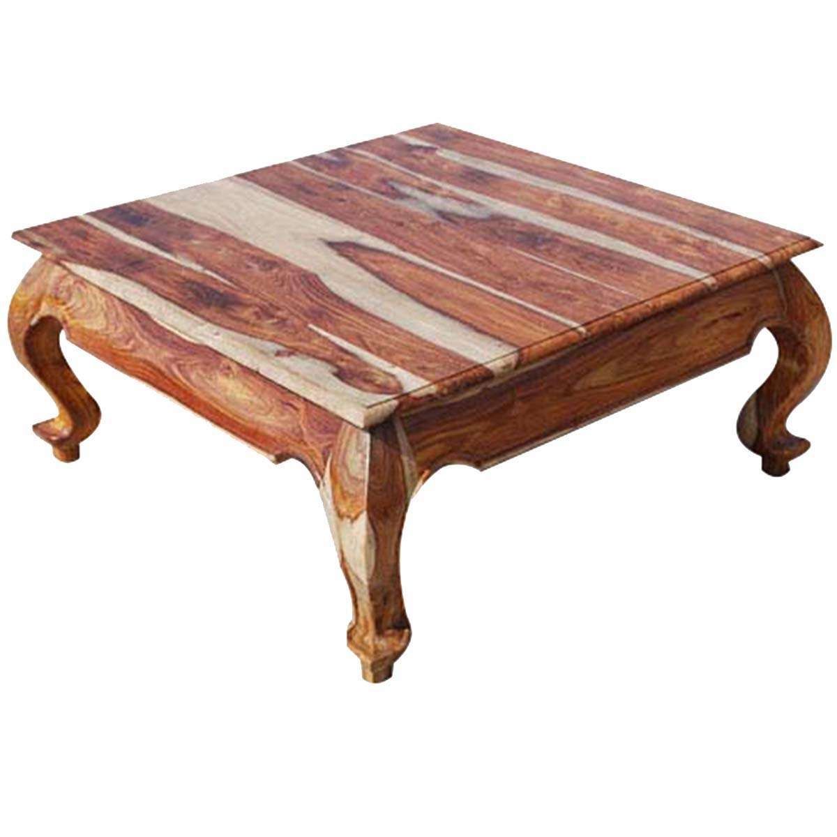 Latest Large Solid Wood Coffee Tables Within Large Square Solid Wood Opium Coffee Table (Gallery 1 of 20)