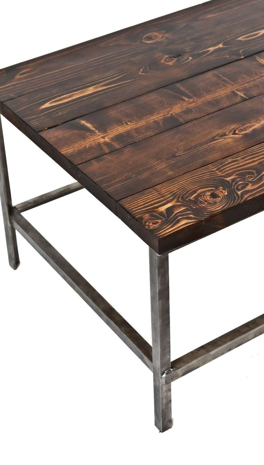 Long And Narrow C. 1940's Repurposed American Industrial Brushed Inside Current Long Coffee Tables (Gallery 20 of 20)