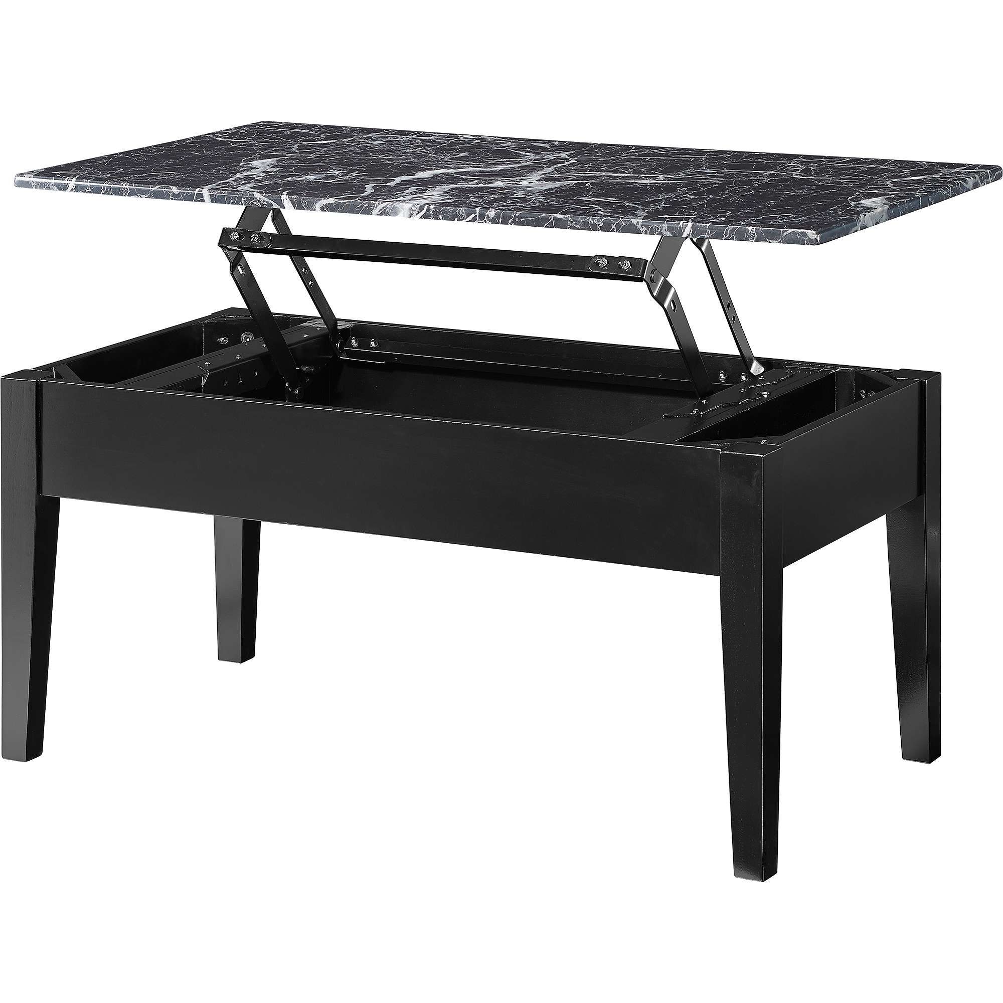 Most Popular Coffee Table With Raised Top With Dorel Living Faux Marble Lift Top Coffee Table – Walmart (View 17 of 20)