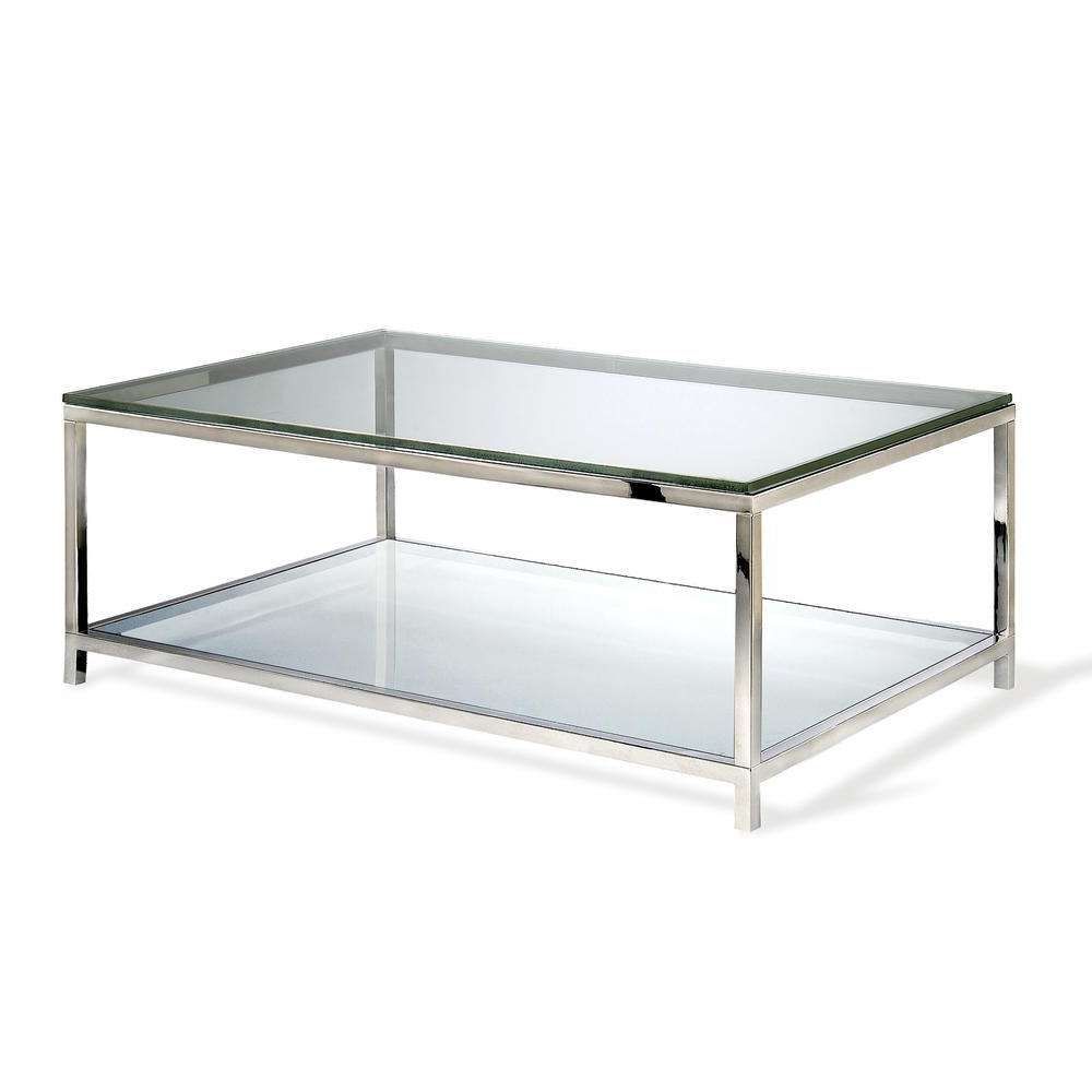 Most Popular Simple Glass Coffee Tables Inside Coffee Tables Ideas: Cool Two Tier Glass Coffee Table Two Tier (View 7 of 20)