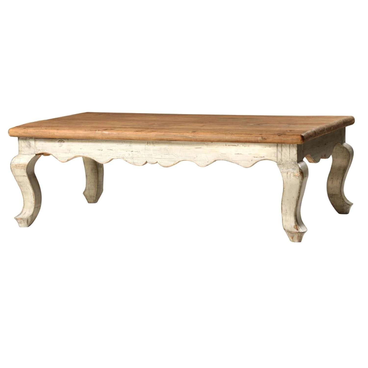 Most Popular White Cottage Style Coffee Tables Throughout Cottage Coffee Table Fit For Living Room A New Rustic Coastal (View 17 of 20)
