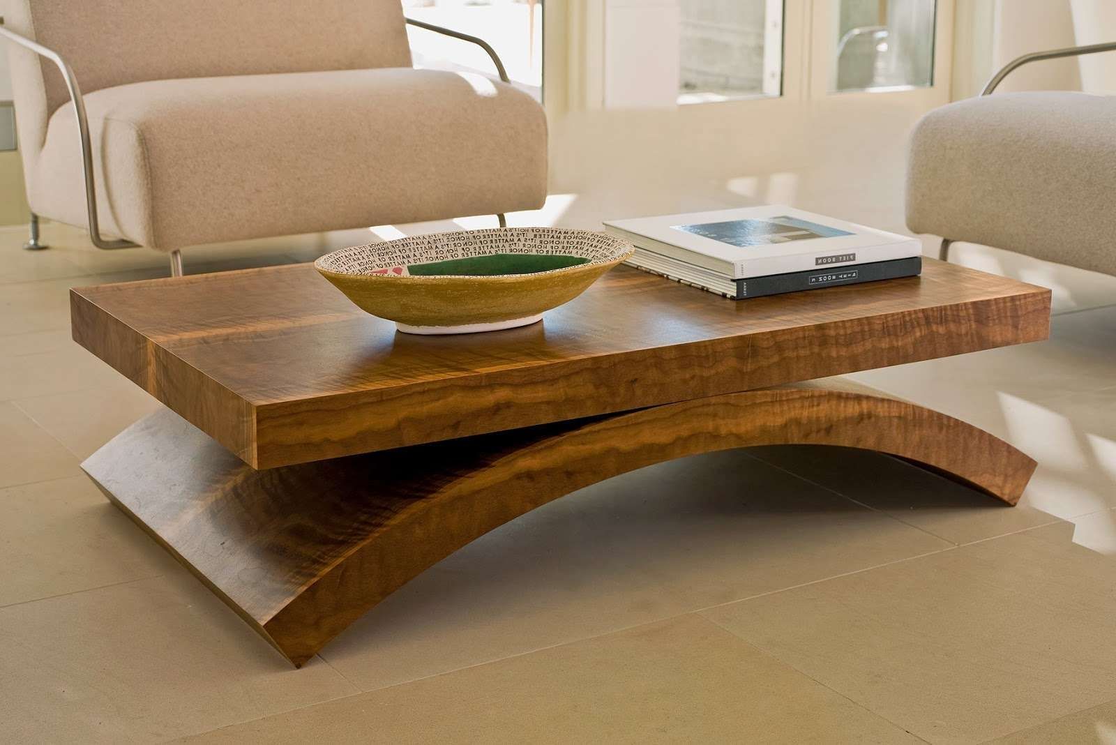 Most Popular Wood Modern Coffee Tables Throughout Solid Wood Modern Coffee Table : The Holland – Modern Coffee Table (View 1 of 20)