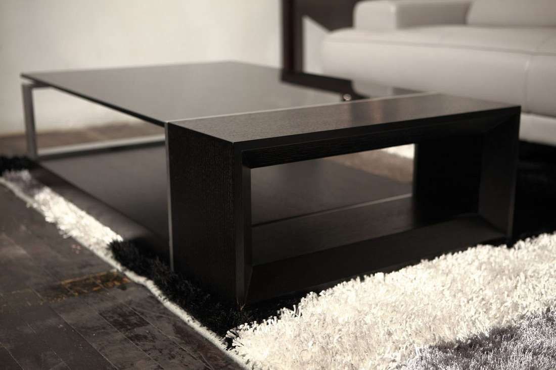 Most Recent Dark Glass Coffee Tables In Contemporary Coffee Table With Black Glass Top El Monte California (View 1 of 20)
