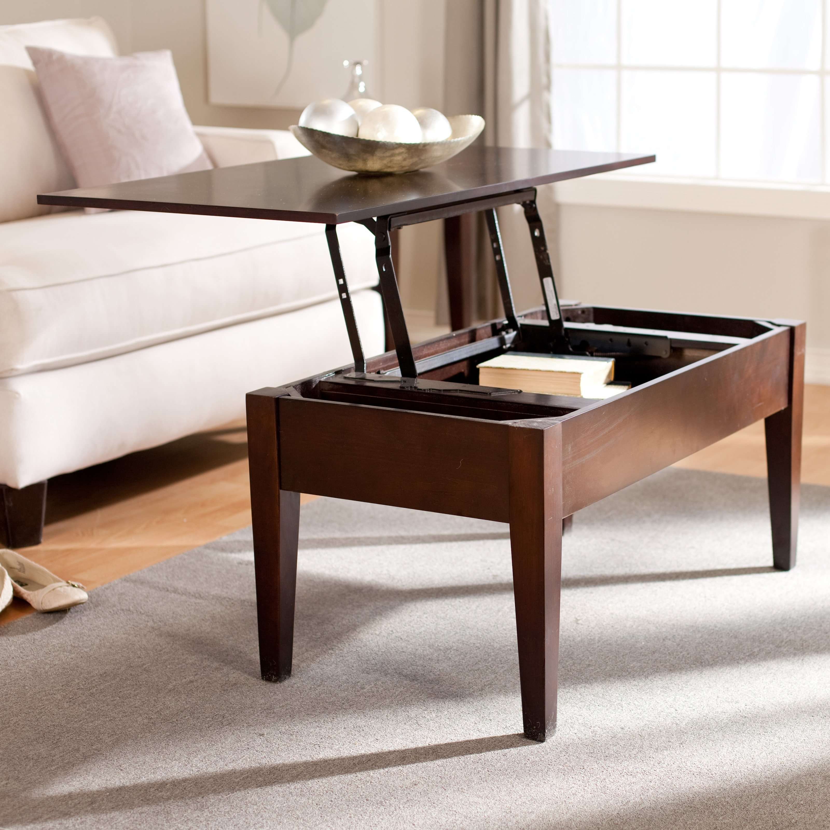 Most Up To Date Coffee Tables With Lift Top Storage Within Coffee Tables : Astonishing Coffee Table With Storage Stone Top (View 16 of 20)