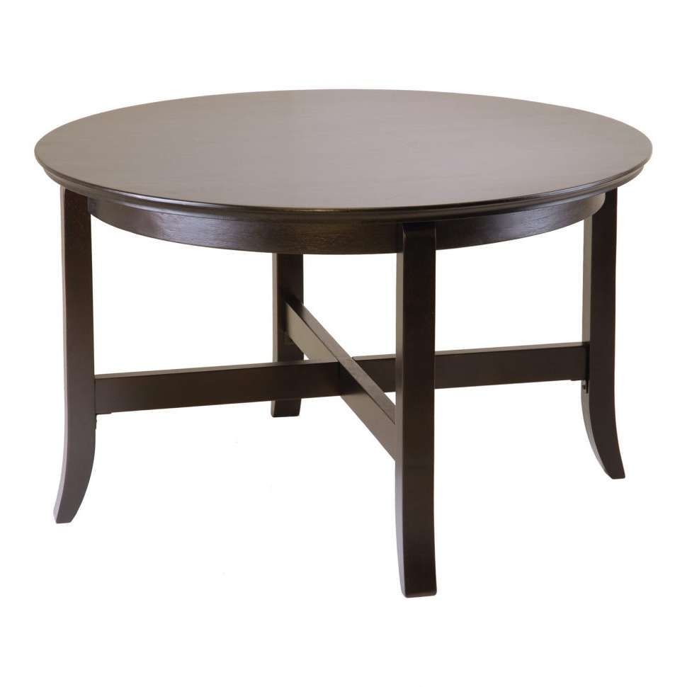 Most Up To Date Dark Wood Round Coffee Tables For Coffee Tables : Espresso Coffee Table Inexpensive End Tables Round (View 3 of 20)