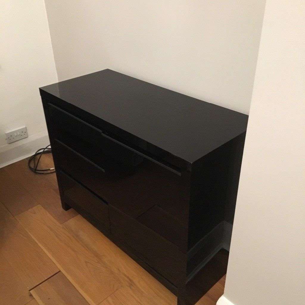 Next Black Gloss Sideboard | In Childwall, Merseyside | Gumtree Throughout Next Black Gloss Sideboards (View 7 of 20)