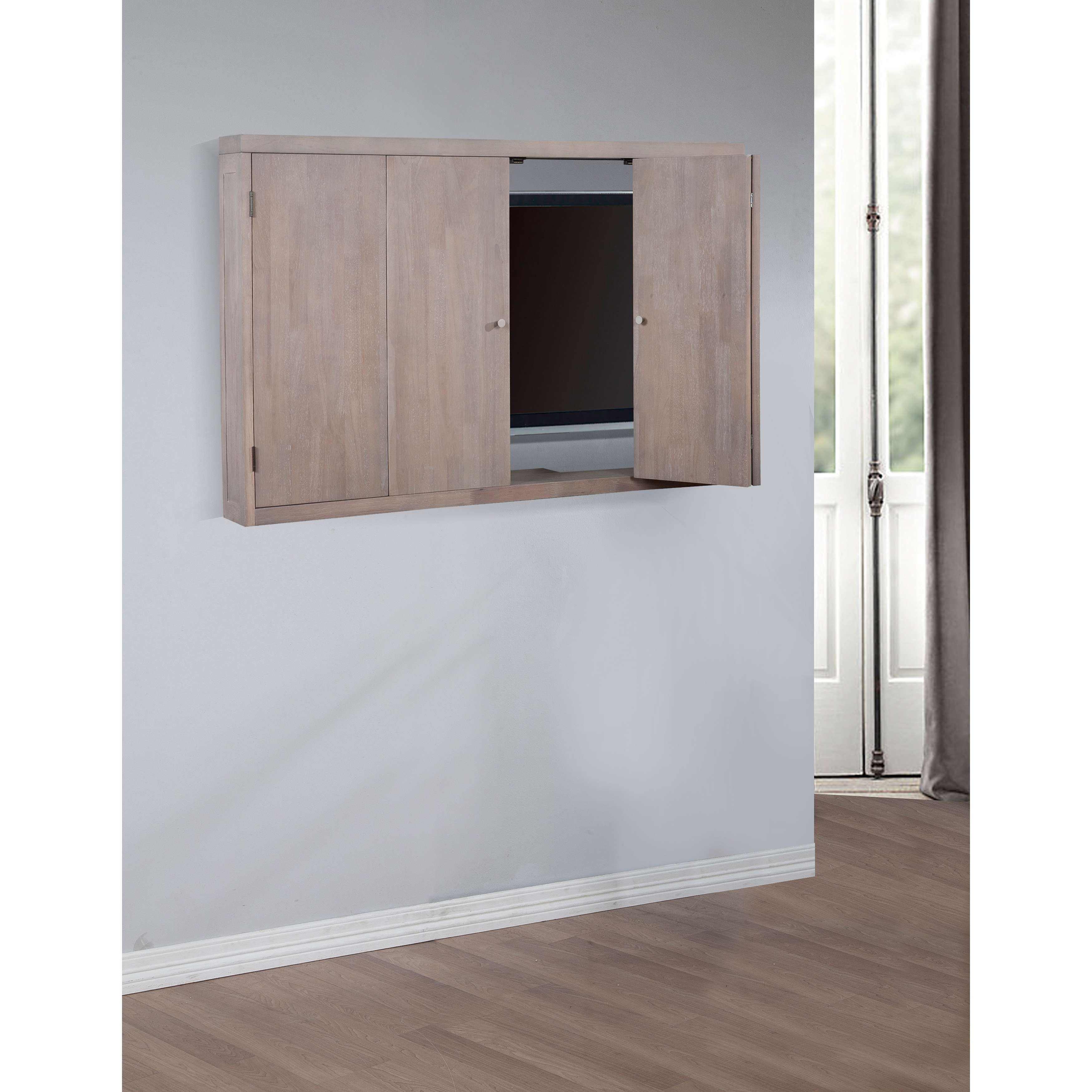 Outstanding Wall Mounted Tv Cabinet With Doors Impressive Ideas Inside Wall Mounted Tv Cabinets For Flat Screens With Doors (View 15 of 20)