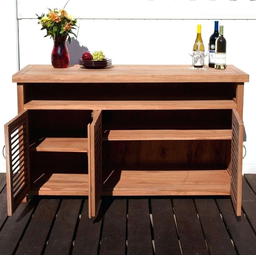 Patio Ideas ~ Outdoor Cabinets For Patio Sideboards Outdoor Buffet Pertaining To Outdoor Sideboards (View 10 of 20)