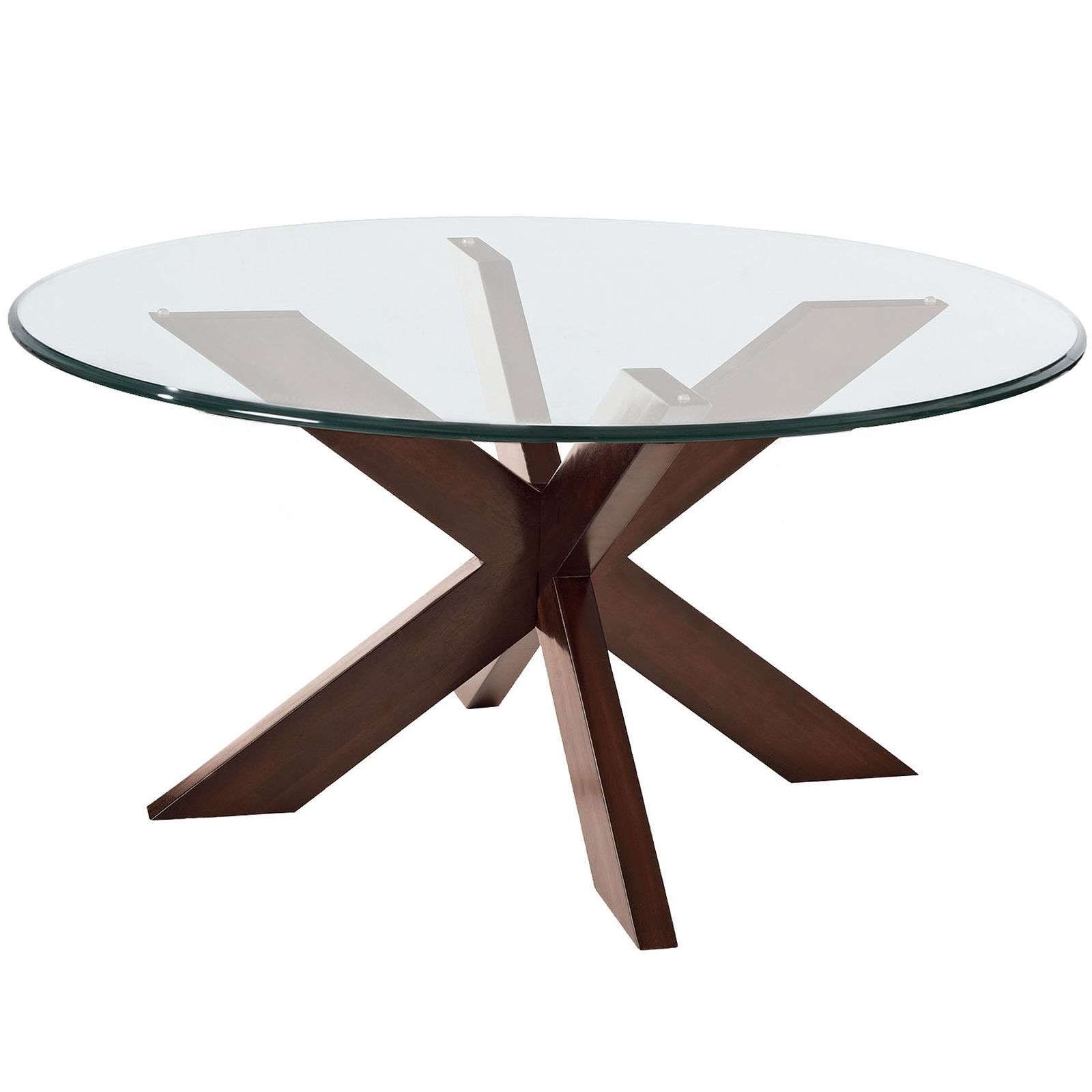 Popular Circular Glass Coffee Tables Intended For Round Glass Round Glass Coffee Table Modern Iron Glassglass (Gallery 19 of 20)