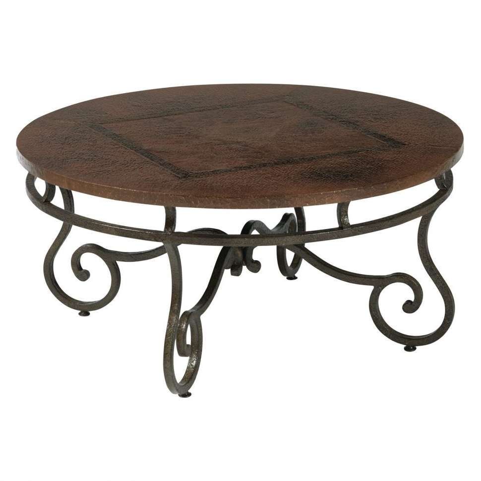 Popular Round Wood And Glass Coffee Tables With Coffee Tables : Wood Top Coffee Table Reclaimed Distressed Round (View 16 of 20)