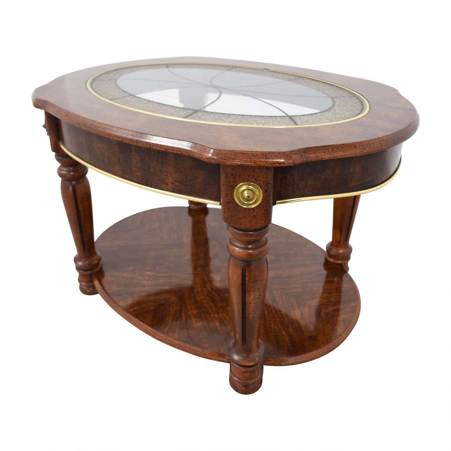 [%popular Small Circle Coffee Tables Intended For 65% Off – Vintage Small Round Coffee Table / Tables|65% Off – Vintage Small Round Coffee Table / Tables Within Most Current Small Circle Coffee Tables%] (View 9 of 20)