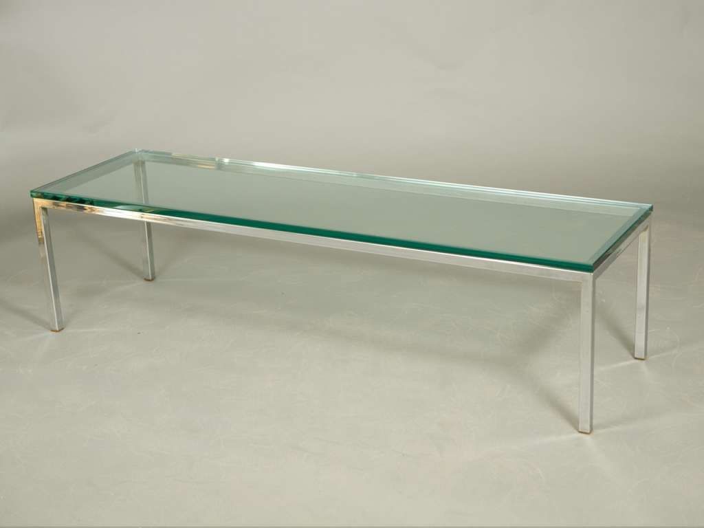 Preferred Chrome And Glass Coffee Tables Within Coffee Table, Mid Century Chrome And Glass Coffee Table Round (View 12 of 20)