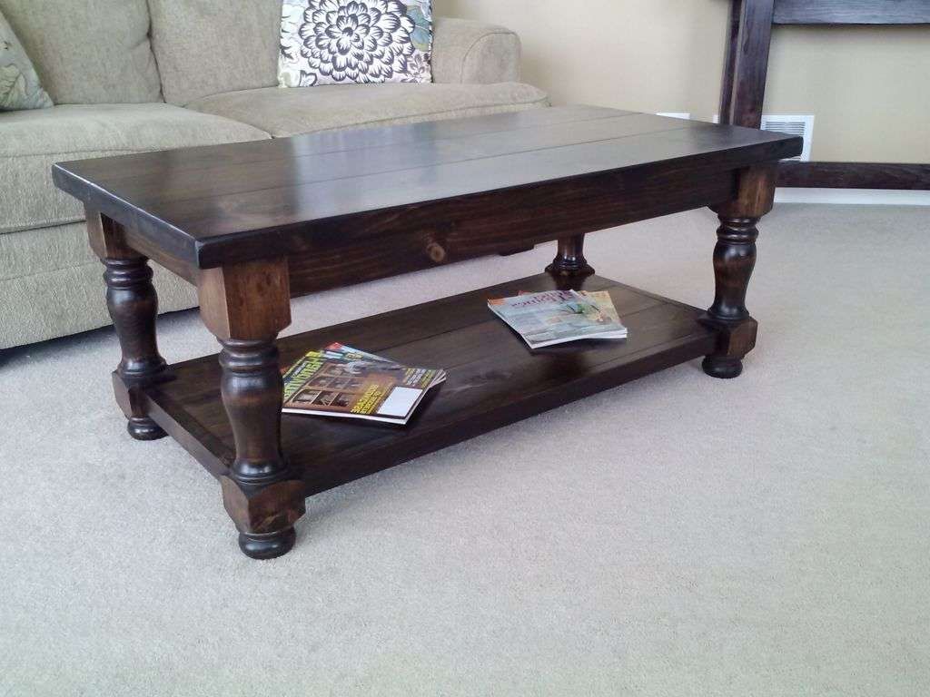 Preferred Coffee Tables With Shelf Underneath With Furniture : Simple Square Brown Wooden Coffee Table With Shelves (Gallery 8 of 20)