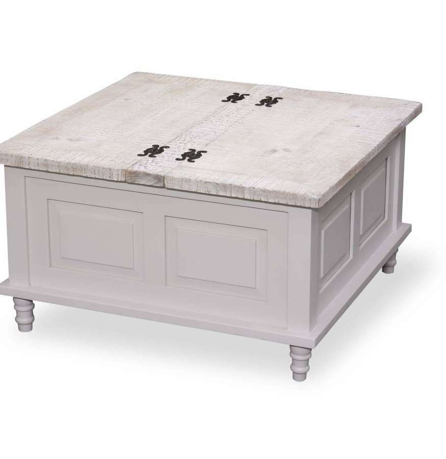 Preferred French White Coffee Tables With Storage Trunk Coffee Table Grey Or Antique Whitethe Orchard (View 11 of 20)