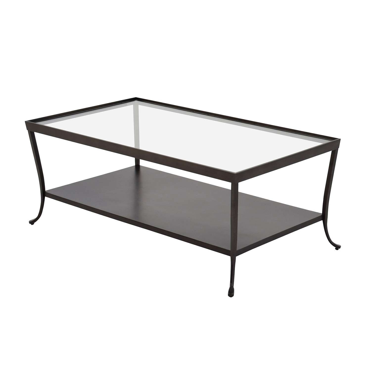 Preferred Metal Coffee Tables With Glass Top With Iron Glass Coffee Table Tags : Awesome Glass Top Coffee Table With (View 4 of 20)
