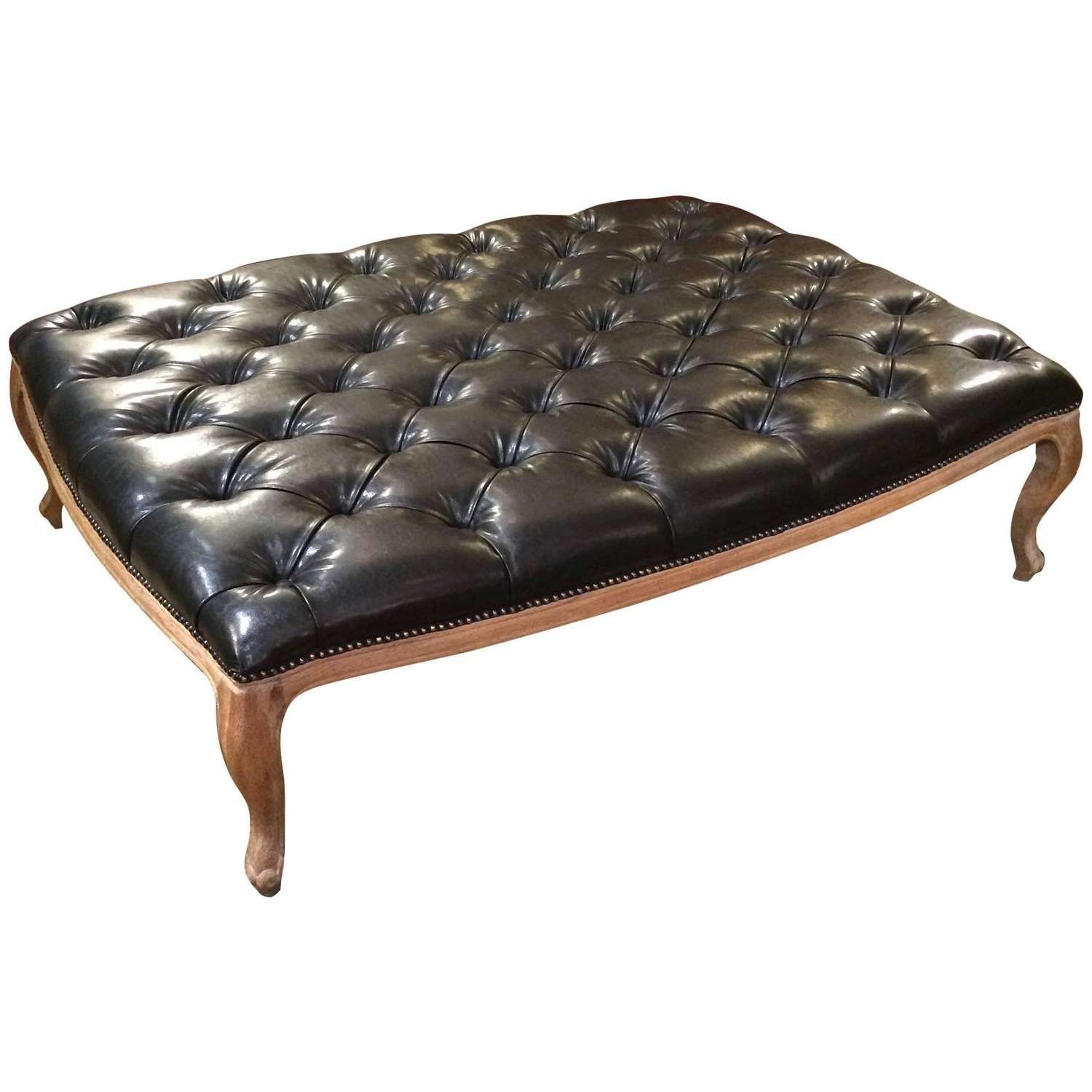 Recent Animal Print Ottoman Coffee Tables With Coffee Table : Awesome Brown Storage Ottoman Square Leather (View 15 of 20)