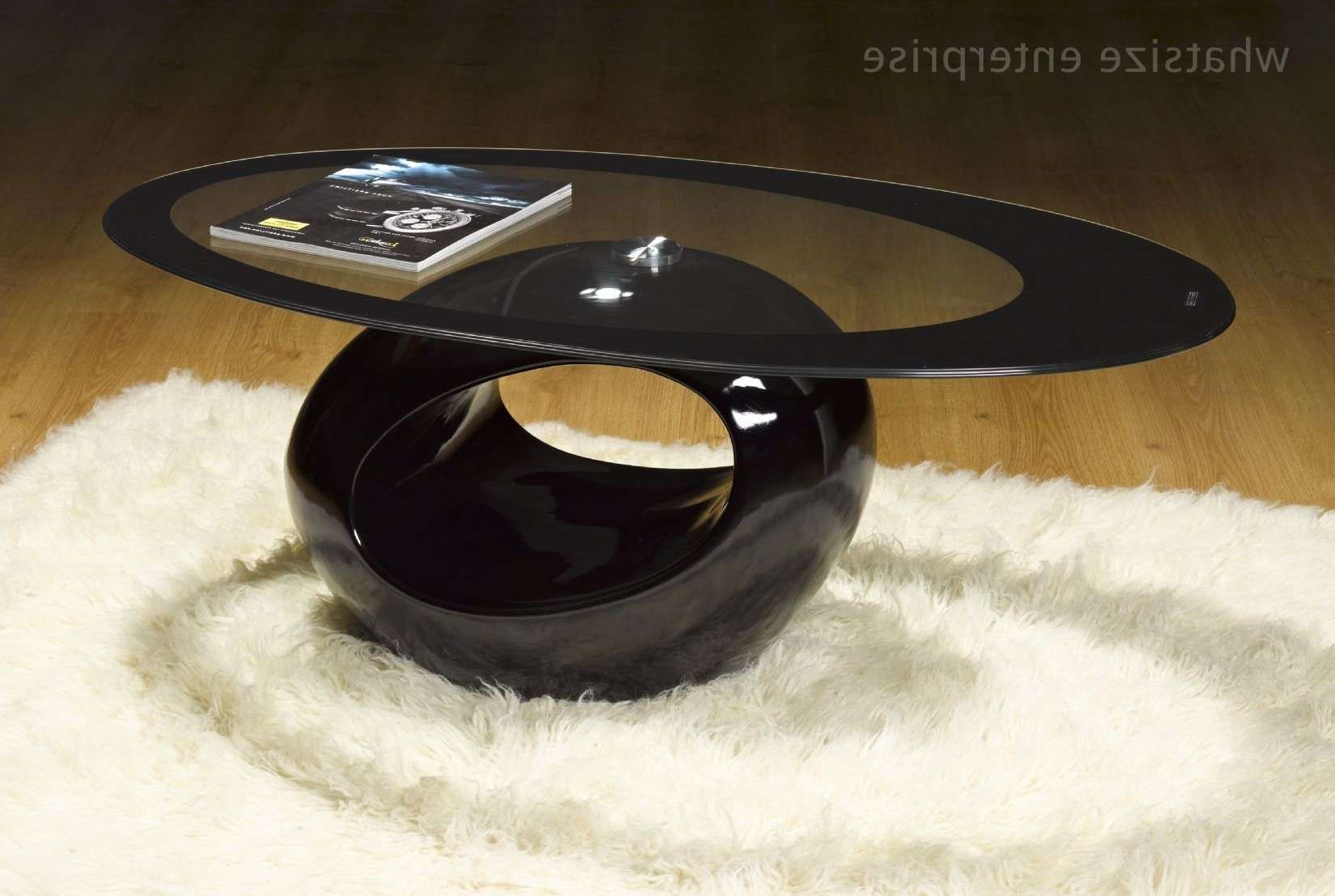 Recent Black Oval Coffee Table Regarding Coffee Tables Ideas: Awesome Black Oval Coffee Table Set Oval Wood (View 17 of 20)