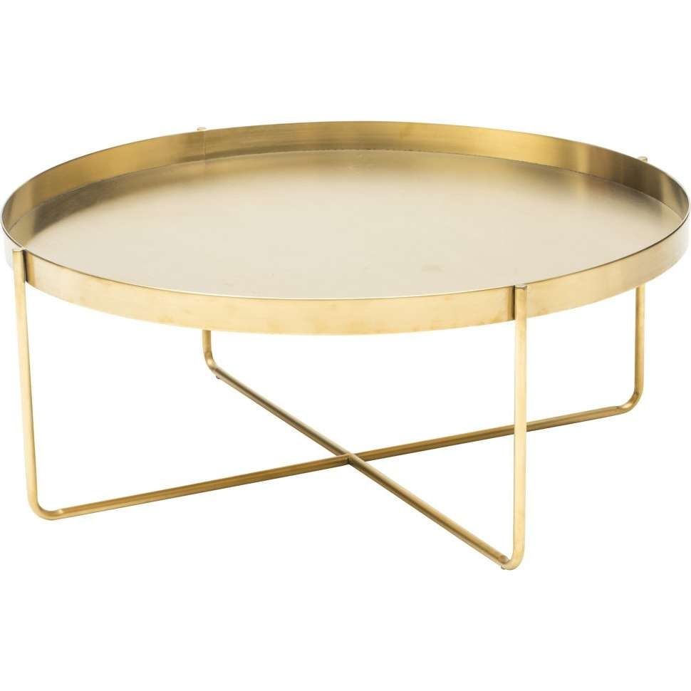 Recent Gold Bamboo Coffee Tables Inside Coffee Tables : Gaultier Oval Coffee Table Gold Rounding Marble (Gallery 20 of 20)