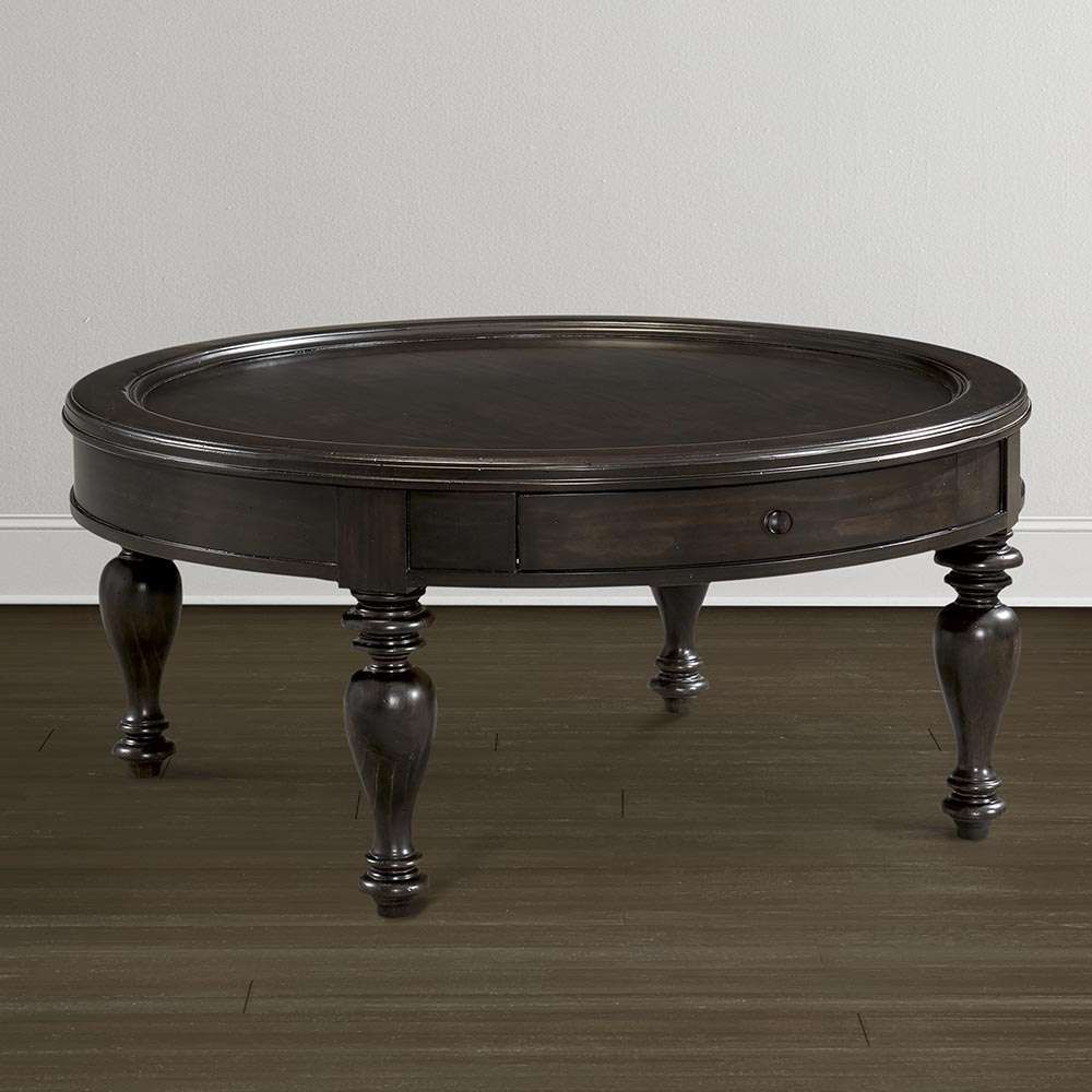 Recent Round Pine Coffee Tables Regarding Traditional Round Coffee Table (View 1 of 20)