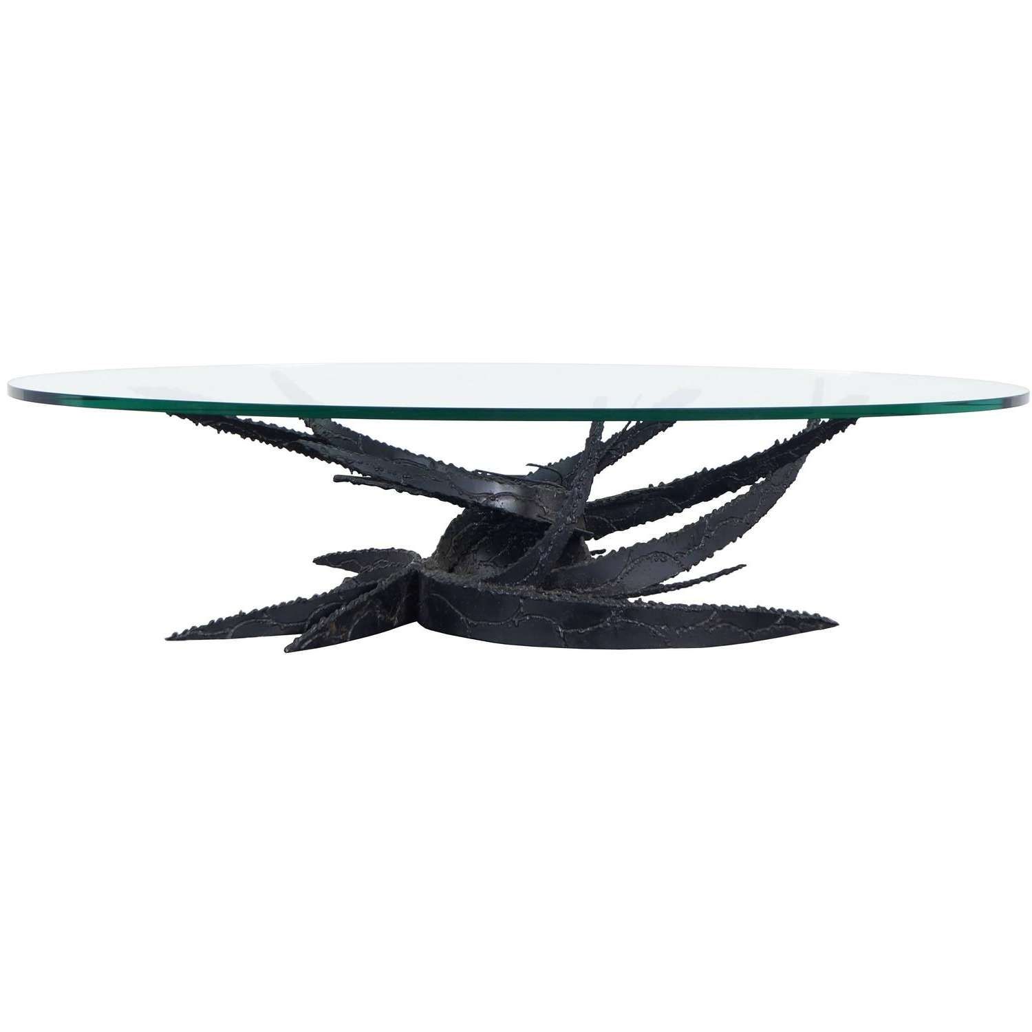 Recent Swirl Glass Coffee Tables Within Vintage "swirl" Glass Coffee Tabledaniel Gluck For Sale At 1stdibs (View 3 of 20)