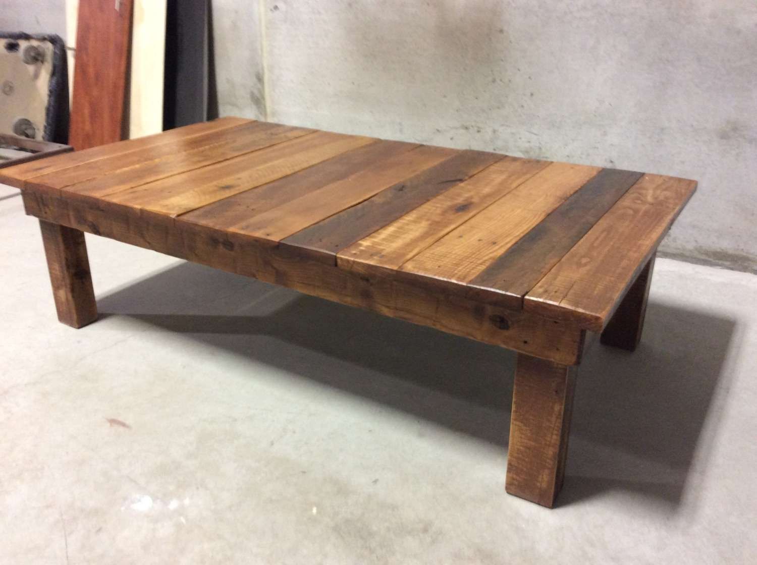 Reclaimed Wood Coffee Table Large — All Furniture : Unique Pertaining To Popular Reclaimed Wood Coffee Tables (View 1 of 20)