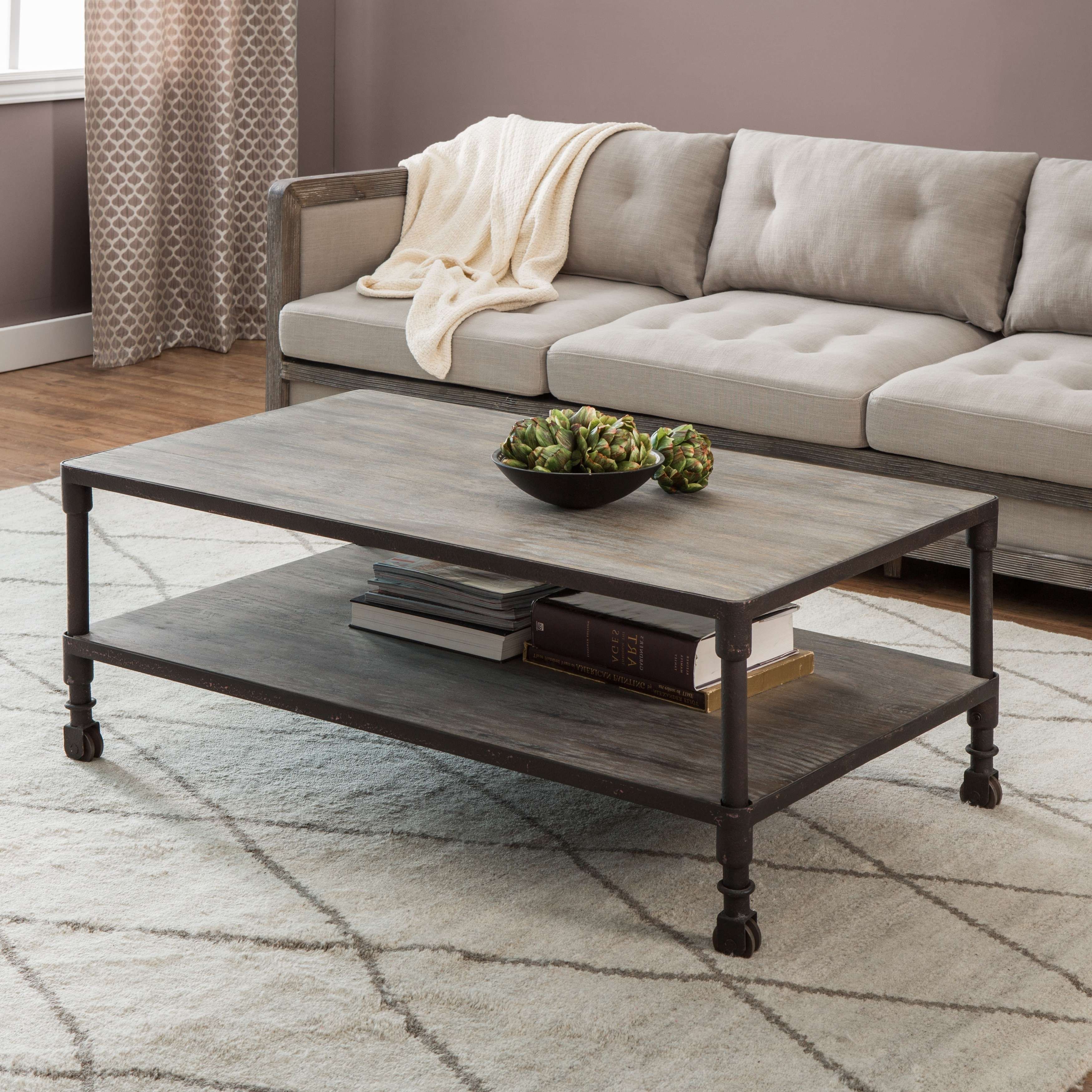 Renate Brown/grey Coffee Table – Free Shipping Today – Overstock Throughout Favorite Grey Coffee Tables (View 1 of 20)